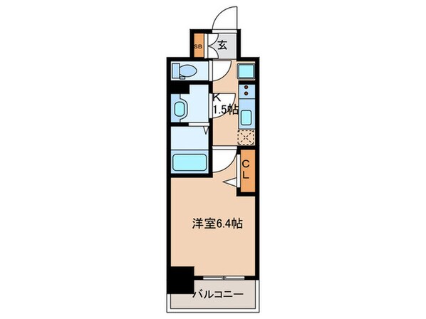 ﾌﾟﾚｻﾝｽ伏見ｱｰﾊﾞﾝﾍﾞｰｽ(604)の物件間取画像